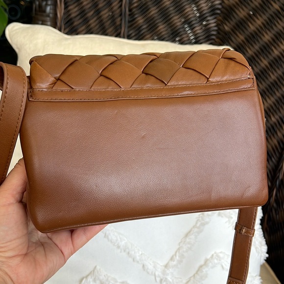 DUNE LONDON woven LEATHER crossbody brown - Picture 4 of 17